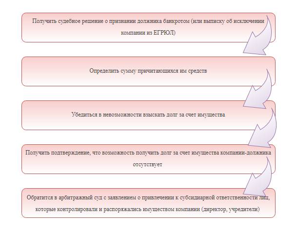 Как привлечь руководителя к субсидарной ответственности
