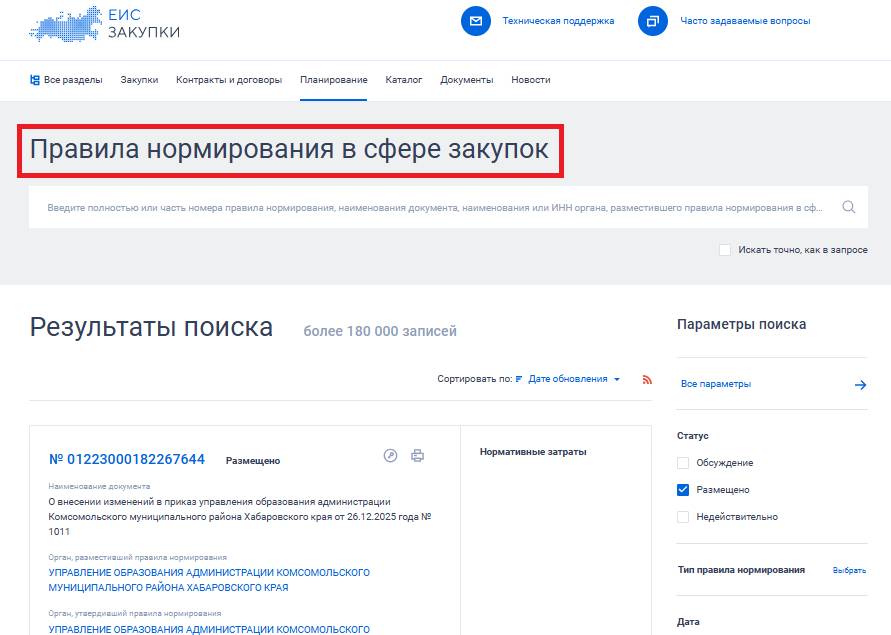 Нормирование закупок Нормирование закупок