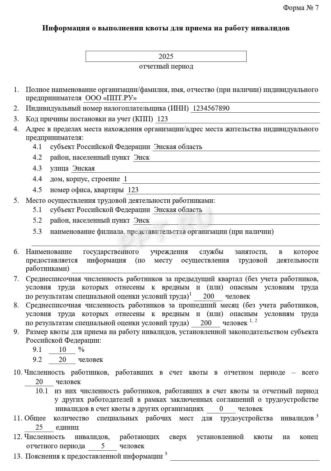 Образец информации о рабочих местах для трудоустройства инвалидов Образец информации о рабочих местах для трудоустройства инвалидов