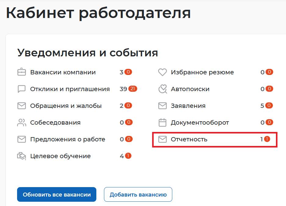 Как подать отчет по инвалидам на портале "работа в россии" через кабинет работодателя Как подать отчет по инвалидам на портале «Работа в России» через кабинет работодателя