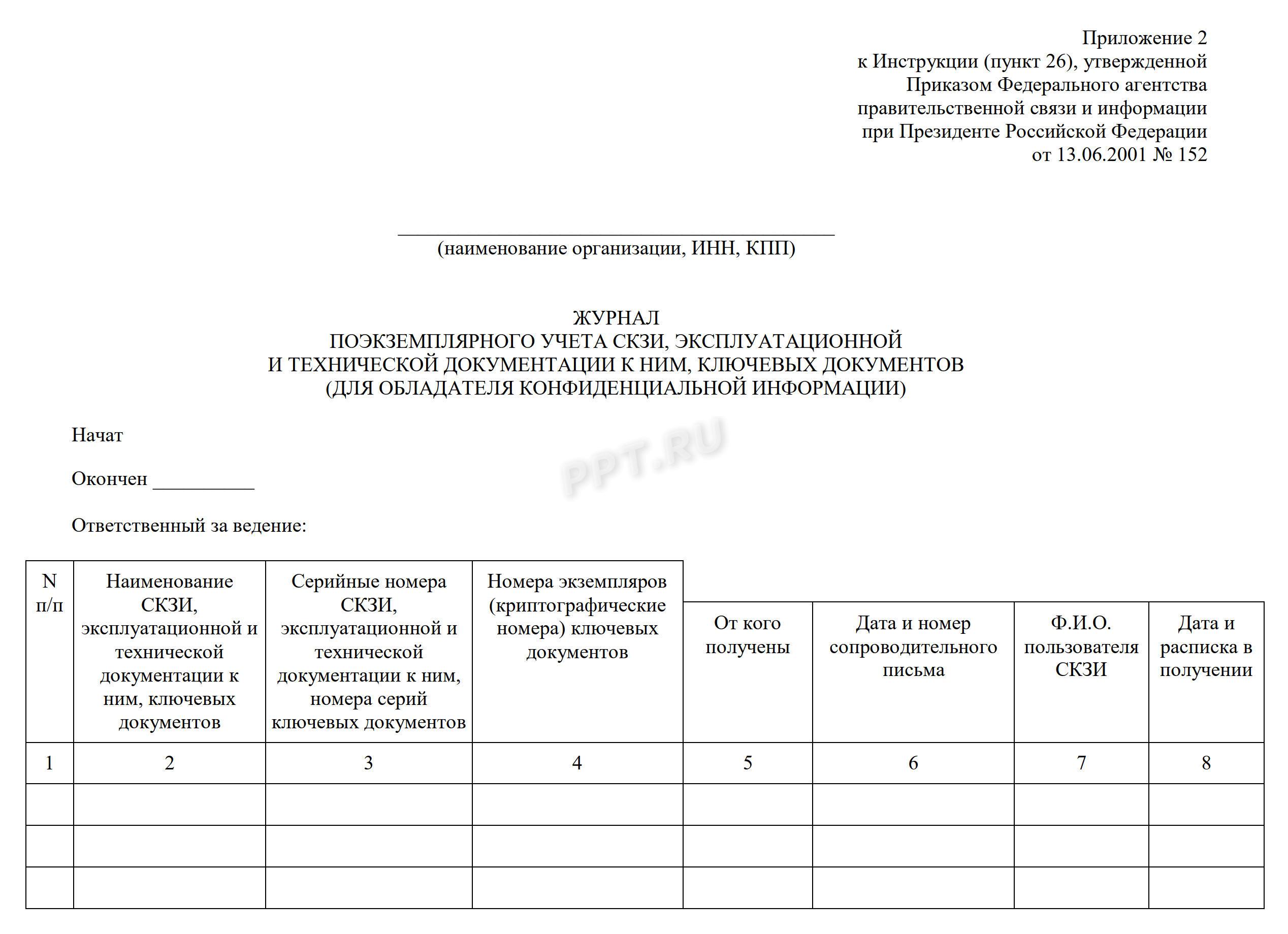 Журнал учета электронных подписей, стр. 1 Журнал учета электронных подписей, стр. 1