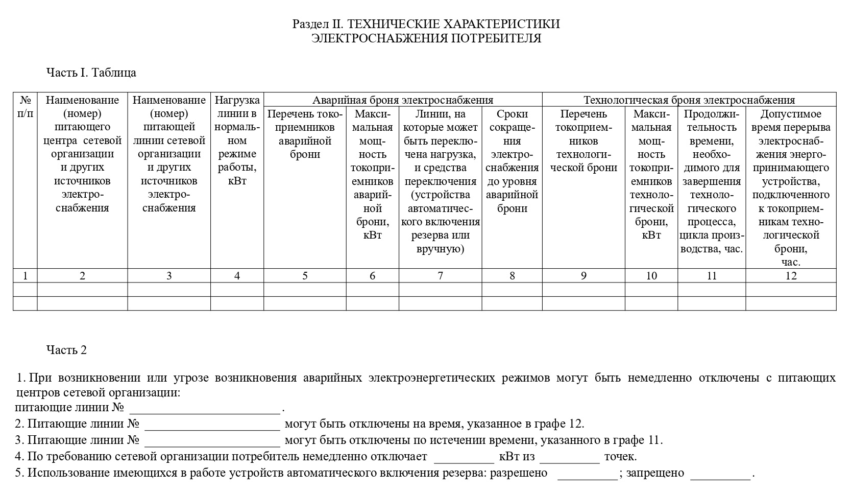 Согласование аварийной и технологической брони Согласование аварийной и технологической брони