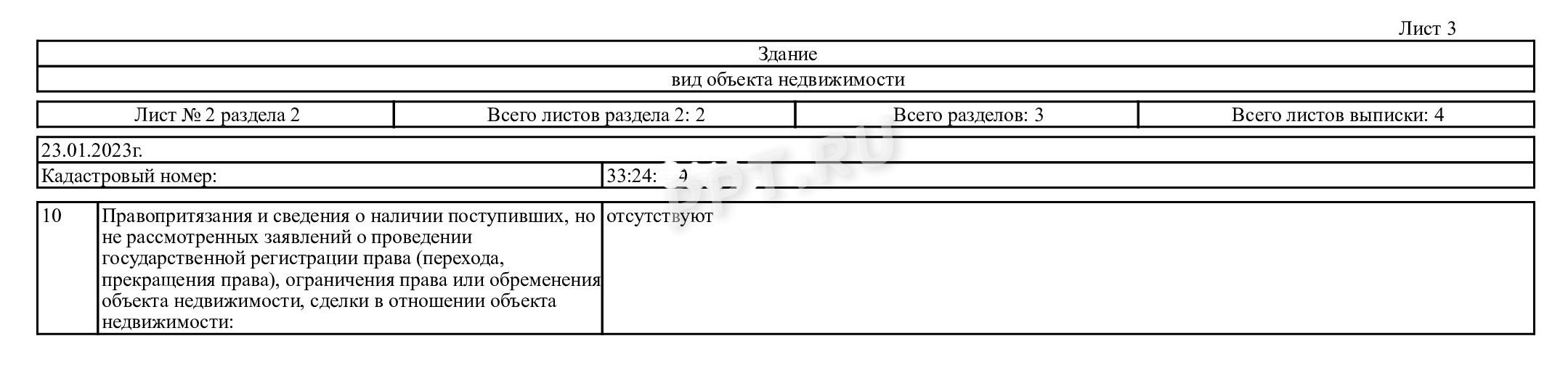 Расширенная выписка из ЕГРН, стр. 3 Расширенная выписка из ЕГРН, стр. 3
