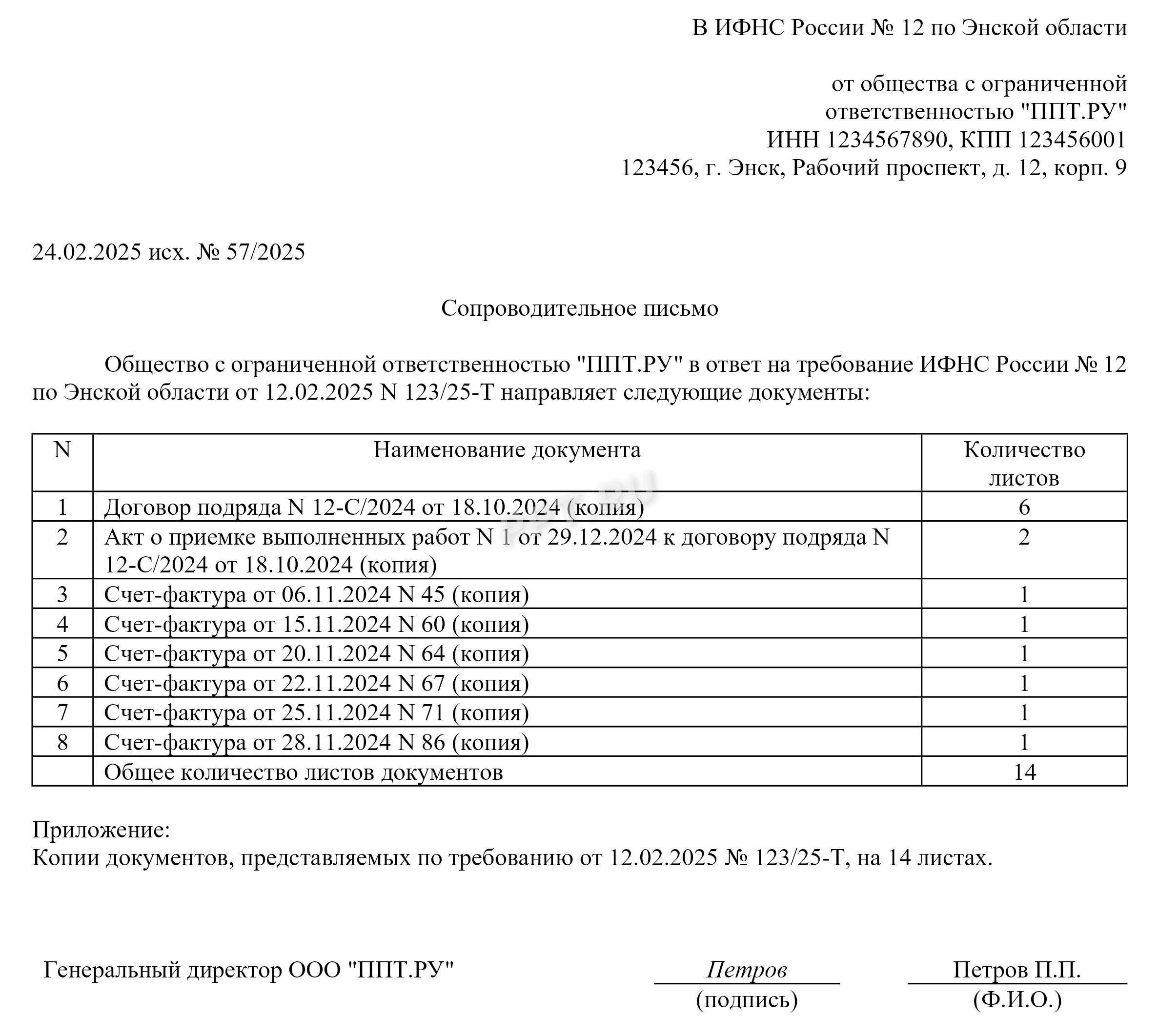 Образец заполнения сопроводительного письма по запросу ФНС Образец заполнения сопроводительного письма по запросу ФНС