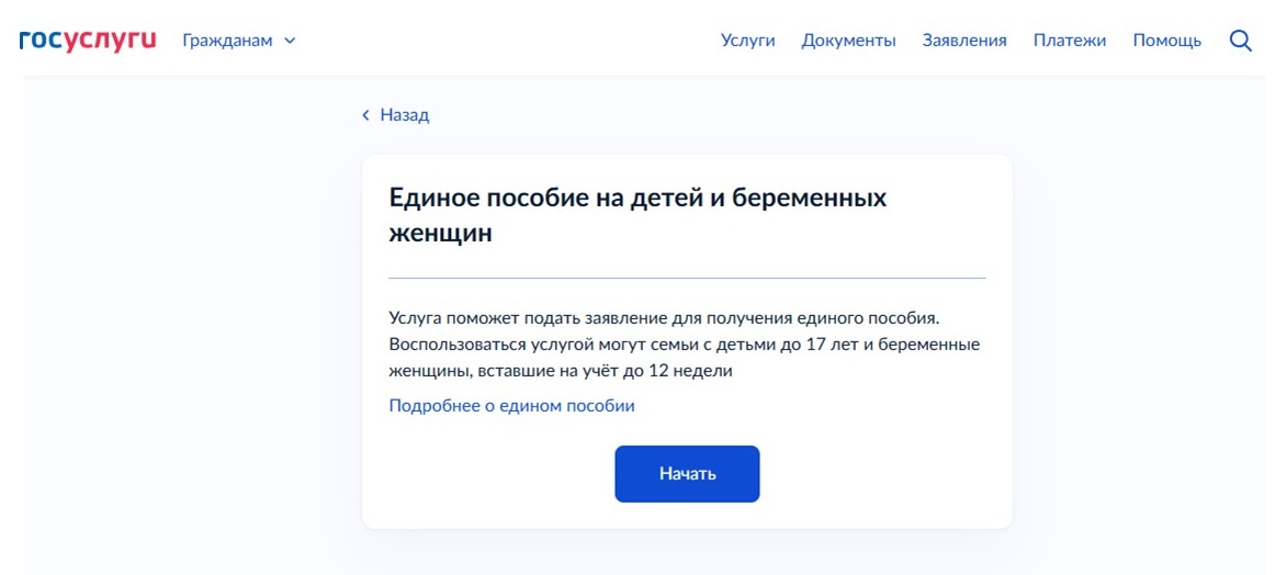 Подача заявления на выплату через Госуслуги Подача заявления на выплату через Госуслуги