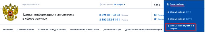 Регистация в ЕИС