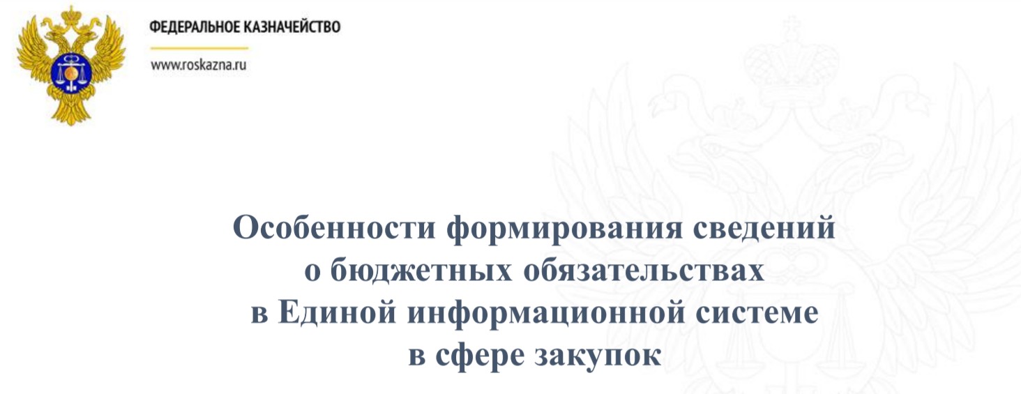 Особенности формирования сведений о бюджетных обязательствах в ЕИС Особенности формирования сведений о бюджетных обязательствах в ЕИС