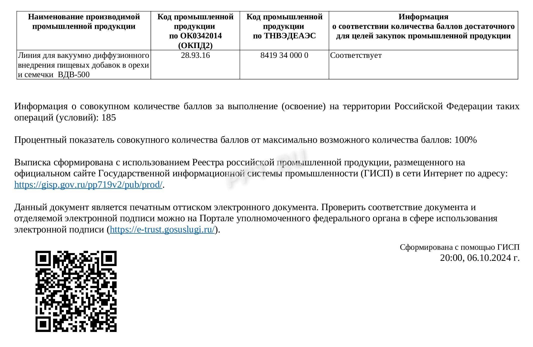 Как выглядит выписка товаров из реестра Минпромторга (стр. 2) Как выглядит выписка товаров из реестра Минпромторга (стр. 2)